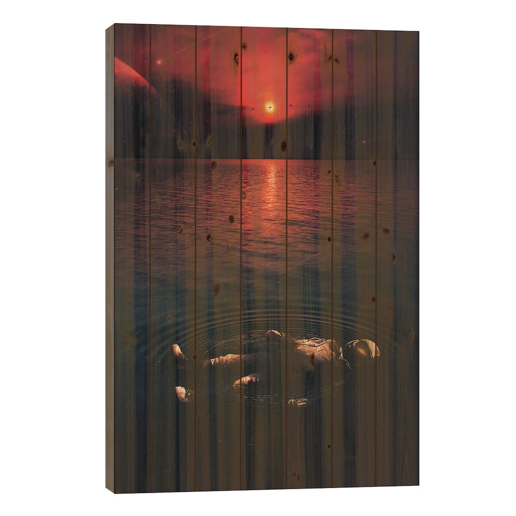 Midnight Chill Print On Wood by Nicebleed - Multi-Color