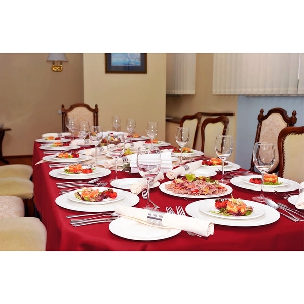 EnvioHome Cotton Rectangular Table cloth 60" x 85" - Red Tablecloth. Opens flyout.