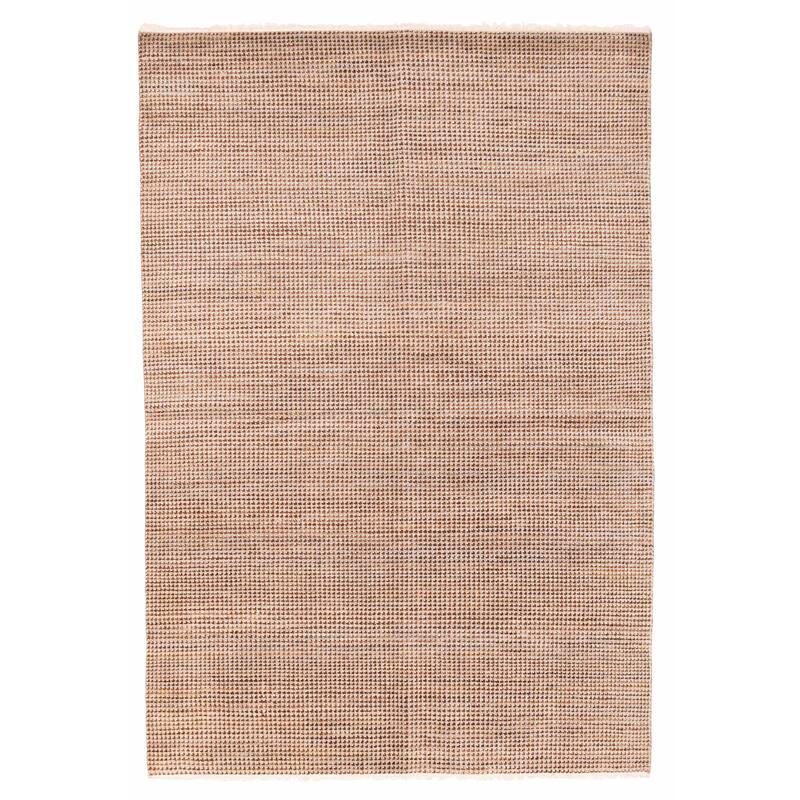ECARPETGALLERY Hand-knotted Silk Shadow Brown Viscose, Wool Rug - 6'0 x 8'10