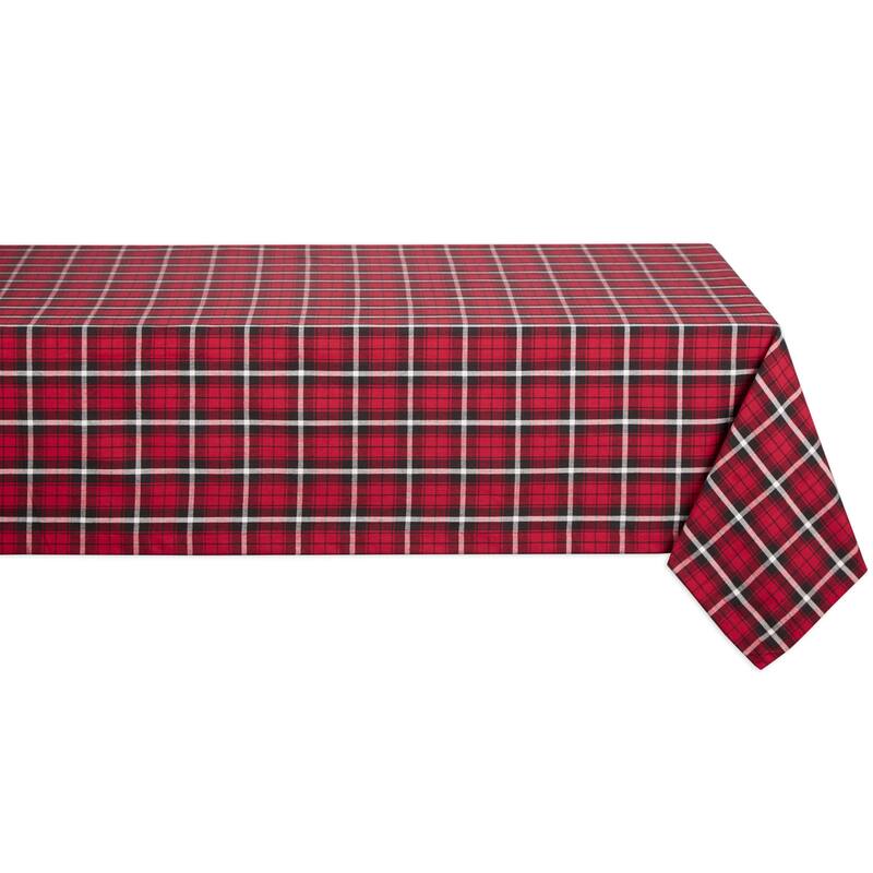 Glad Tidings Plaid Tablecloth 70 Round