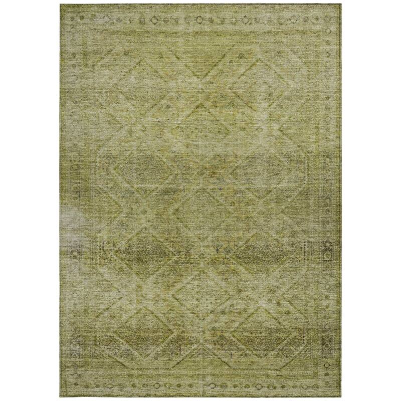 HomeRoots Geometric Transitional Rectangle Outdoor Rug