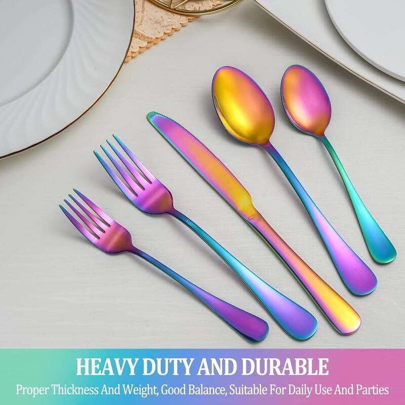 60 Pcs Silverware Set - 9.84*6.34*2inch