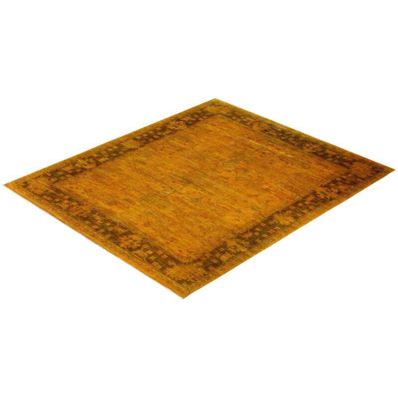 Vibrance, One-of-a-Kind Hand-Knotted Area Rug - Gold, 8' 0" x 9' 7" - 8' 0" x 9' 7"