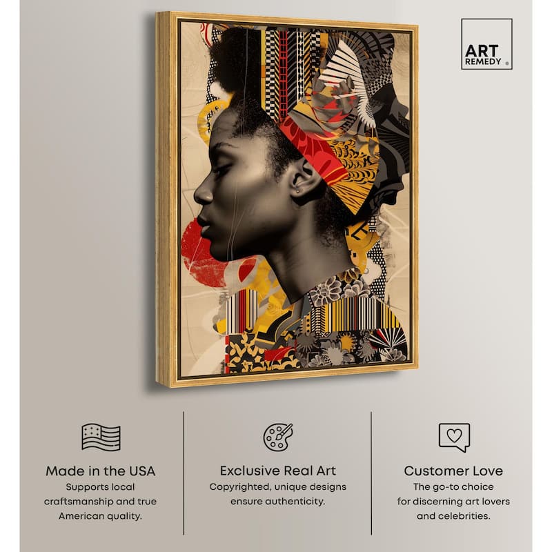 Cultural Collage Canvas by Art Remedy
