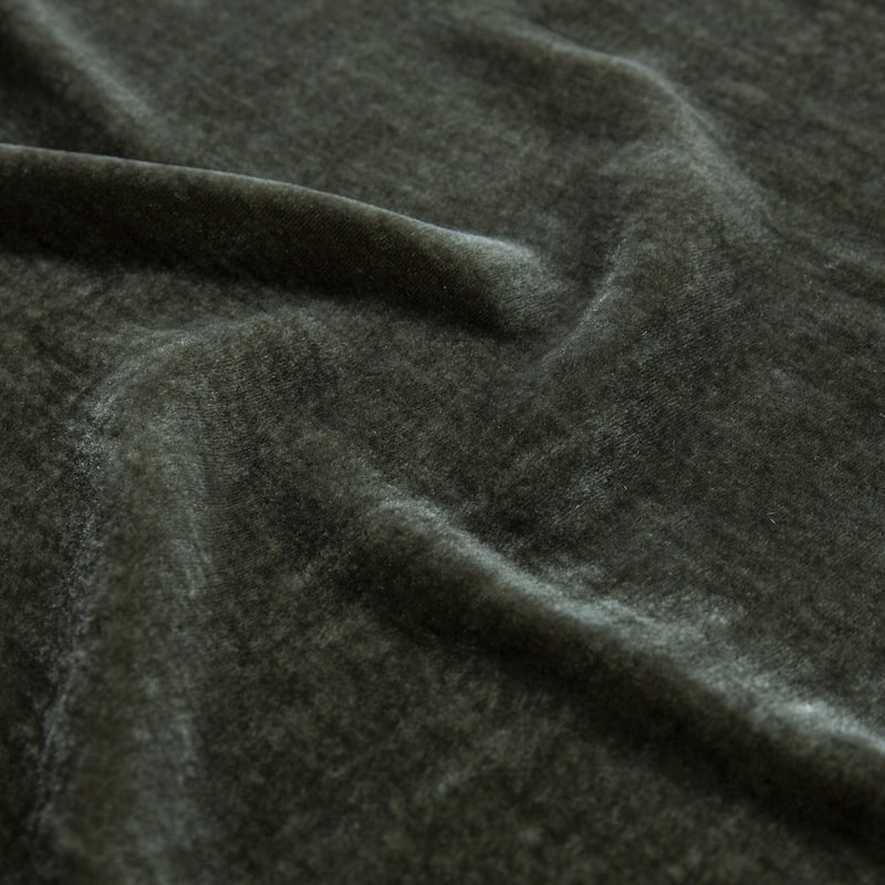 HiEnd Accents Stella Faux Silk Velvet Romantic Western Bedding 1 Piece Bed Skirt