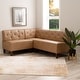 preview thumbnail 29 of 32, Linon Allard Upholstered/Faux Leather Modern Farmhouse Nook Bench Tan/FauxLeather