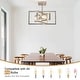 preview thumbnail 38 of 61, Zjvaive 3-Light Rectangular Semi Flush Mount Ceiling Light Farmhouse Metal Cage Light Fixture