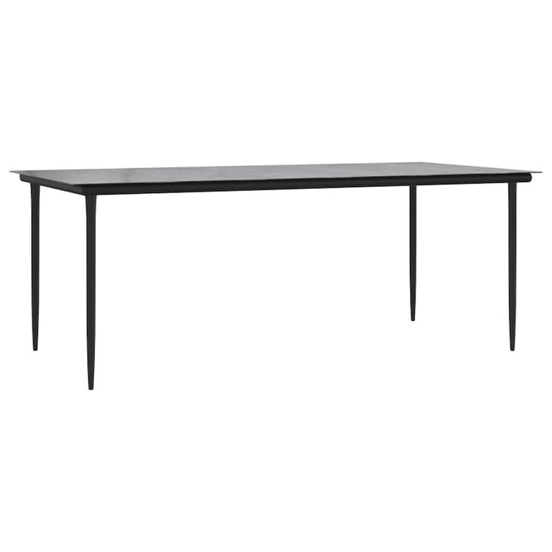 vidaXL 3/5/7/9 Piece Patio Dining Set with Cushions Poly Rattan and Steel