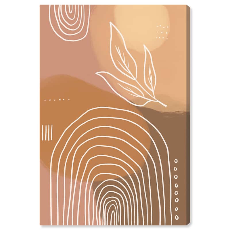 Wynwood Studio Canvas Abstract Feeling Sunny Brown and Light Brown Modern & Contemporary Wall Art Canvas Print