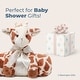 preview thumbnail 5 of 4, Bearington Baby Patches Giraffe Cuddle Me Sleeper, Large Security Blanket 28.5" x 28.5"