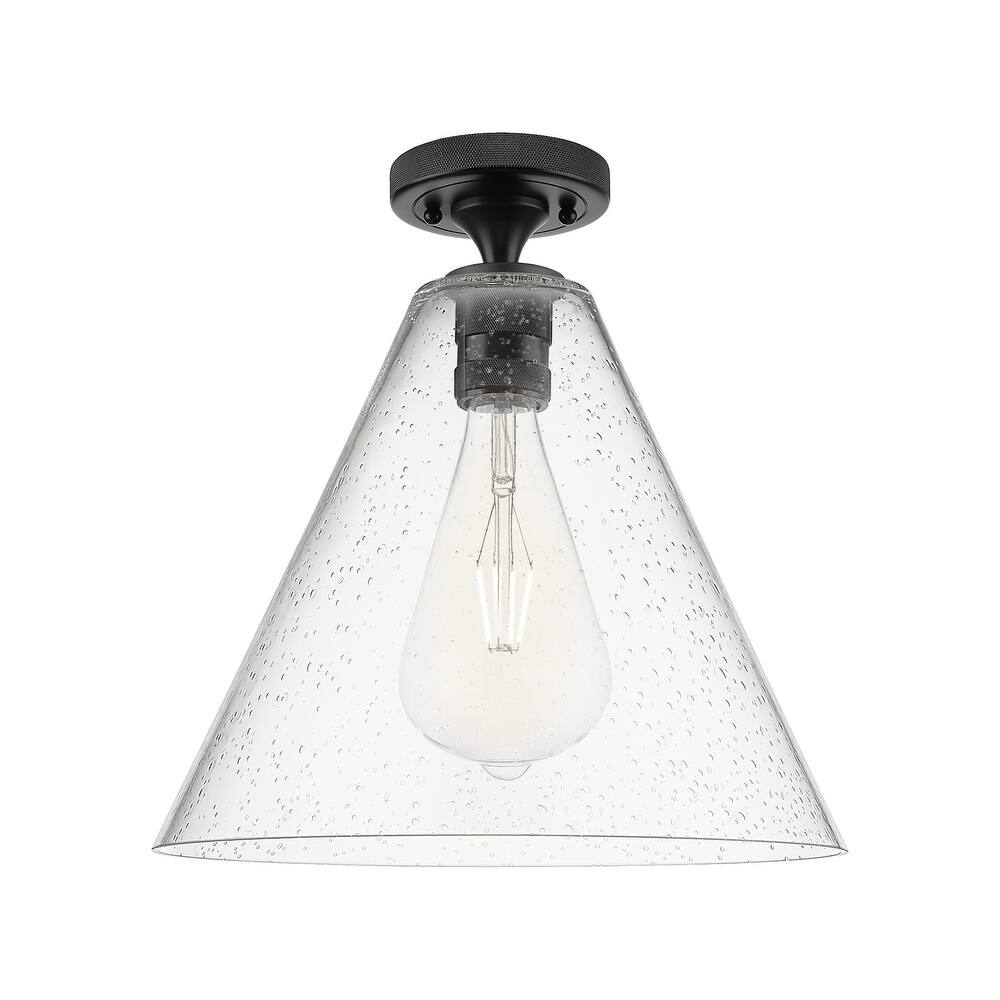 Innovations Lighting 434-1F-10-12 Crown Point Flush Cone Crown Point