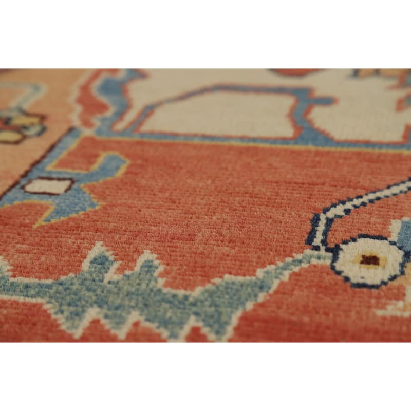 Vegetable Dye Heriz Serapi Oriental Area Rug Handmade Wool Carpet - 9'2" x 11'11"