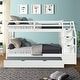 preview thumbnail 5 of 24, Twin-Over-Twin Multifunctional Trundle Bunk Bed with Stairs with Twin Size Trundle and 3 Storage Stairs