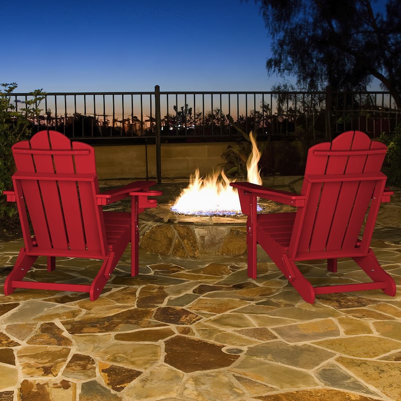HDPE Plastic Outdoor/Indoor Adjustable Folding Adirondack Chair