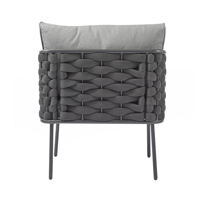 4-Pieces Outdoor Metal Patio Furniture Set