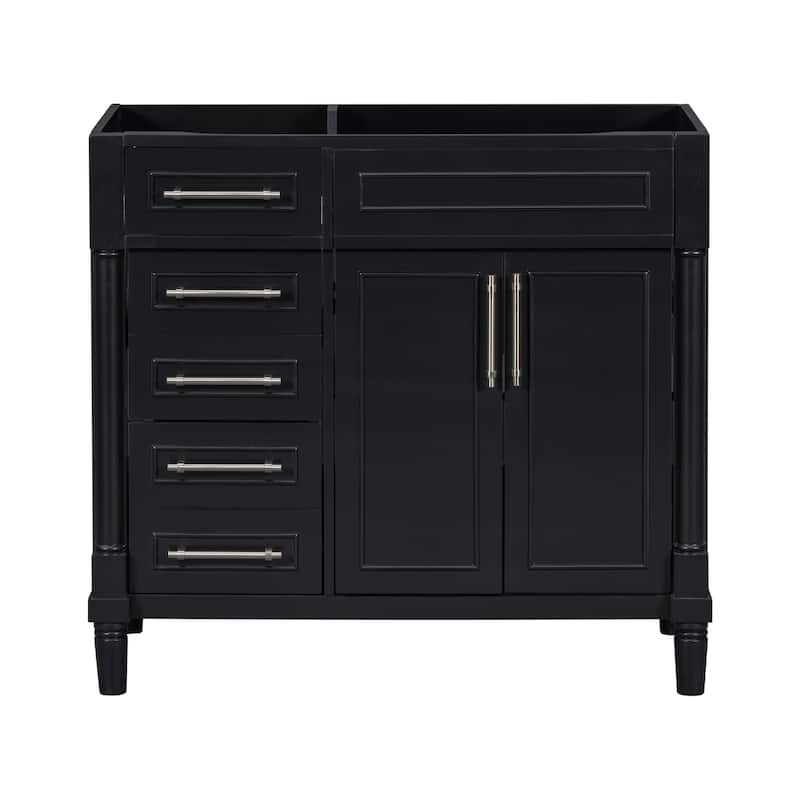 Freestanding Bathroom Vanity with 2 Drawers and a Tip-out Drawer