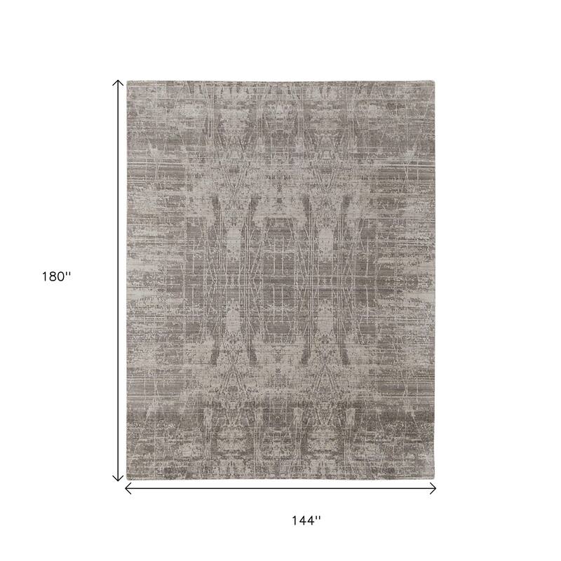 HomeRoots Abstract Casual Rectangle Area Rug - 180.00 in. x 144.00 in. x 0.39 in.