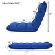 preview thumbnail 21 of 67, Costway Adjustable 14-Position Floor Chair Folding Lazy Gaming Sofa