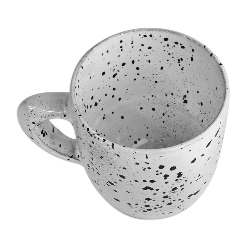 Novica Handmade Dot Delight Ceramic Mug