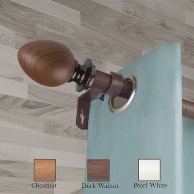 InStyleDesign Waney 1 inch Faux Wood Curtain Rod