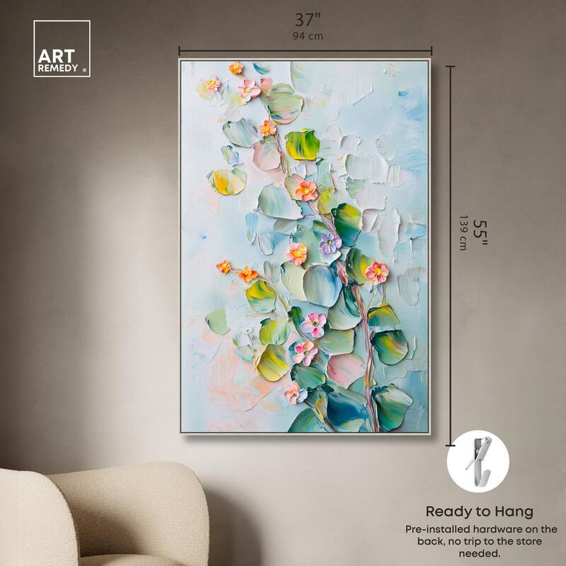 Textured Tendrils I Canvas by Art Remedy