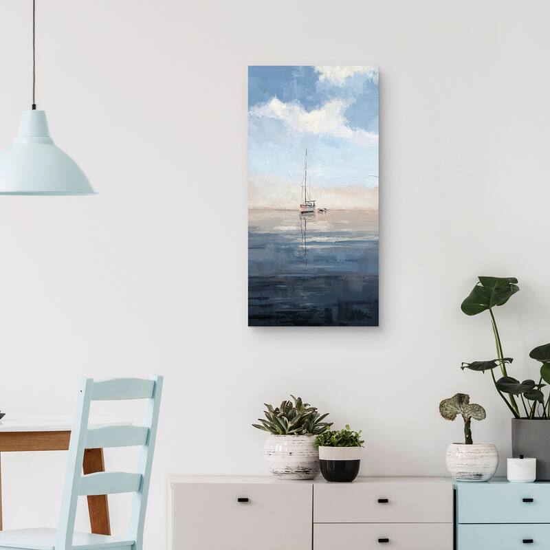 Coastline Colors Light Canvas Art Print