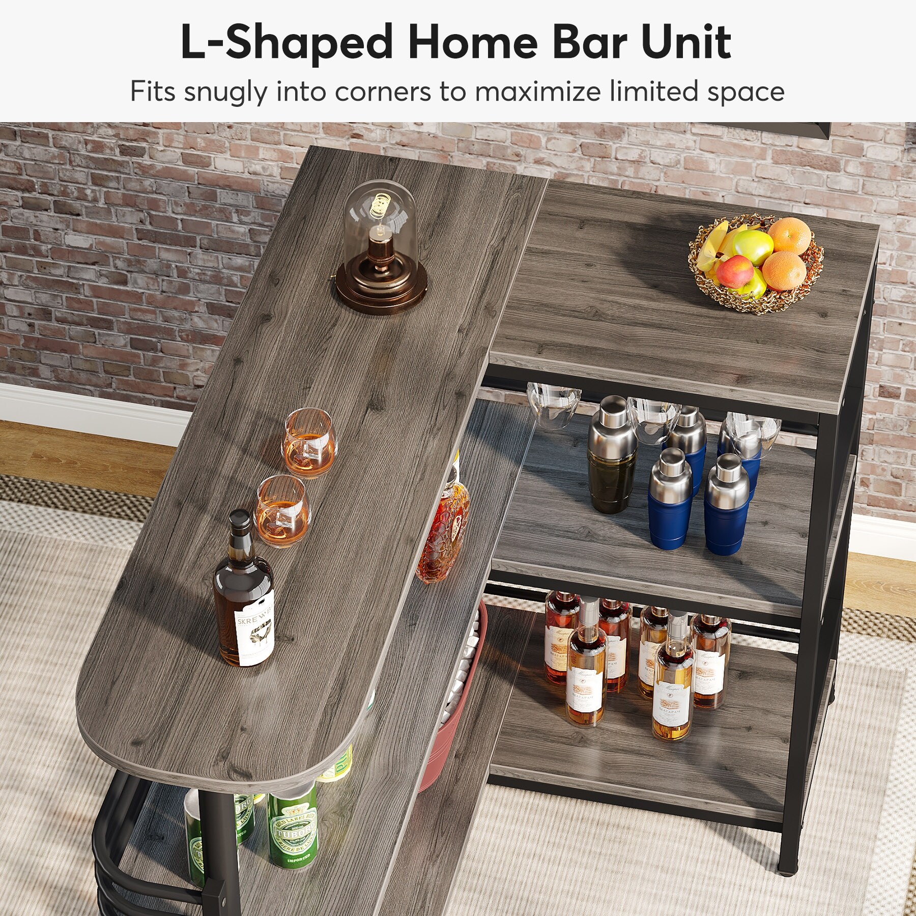 L shaped home deals bars for sale