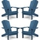 preview thumbnail 9 of 10, WINSOON All Weather HIPS Outdoor Plastic Adirondack Chairs Set of 4