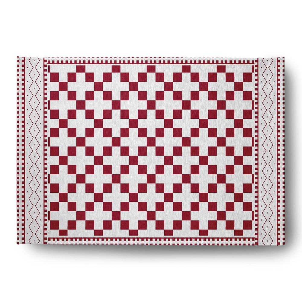 Cross and Squares Rug