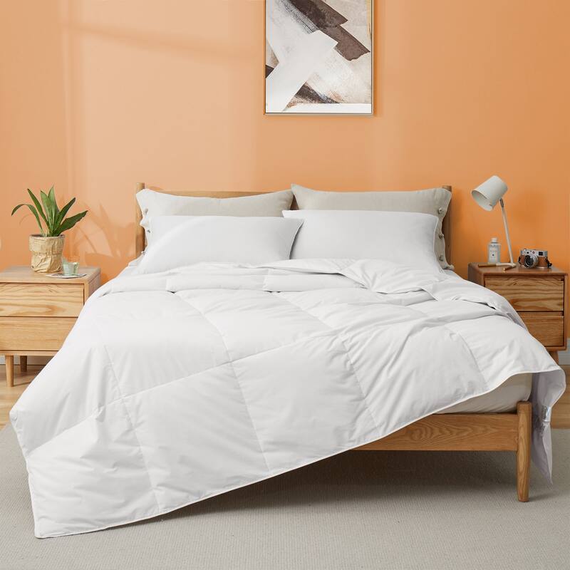 All-Year-Round White Goose Down Comforter All Warmth Rating