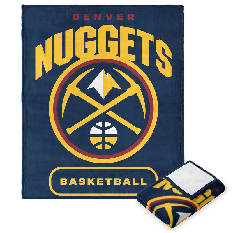 NBA High Block Silk Touch Throw Blanket - 50" x 60" - Denver Nuggets