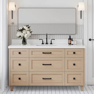 Ariel B61WQRVO Monroe 61" Free Standing Single Basin Vanity Set with