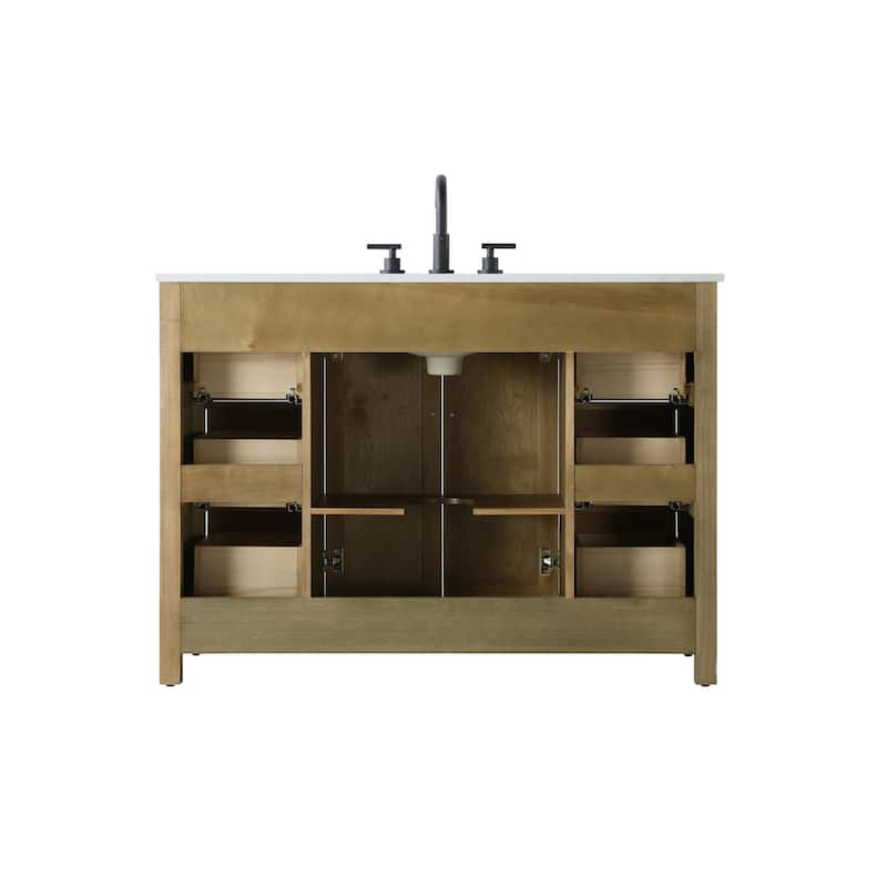 Elegant Lighting VF29548 Alina 48" Free Standing Single Basin Vanity