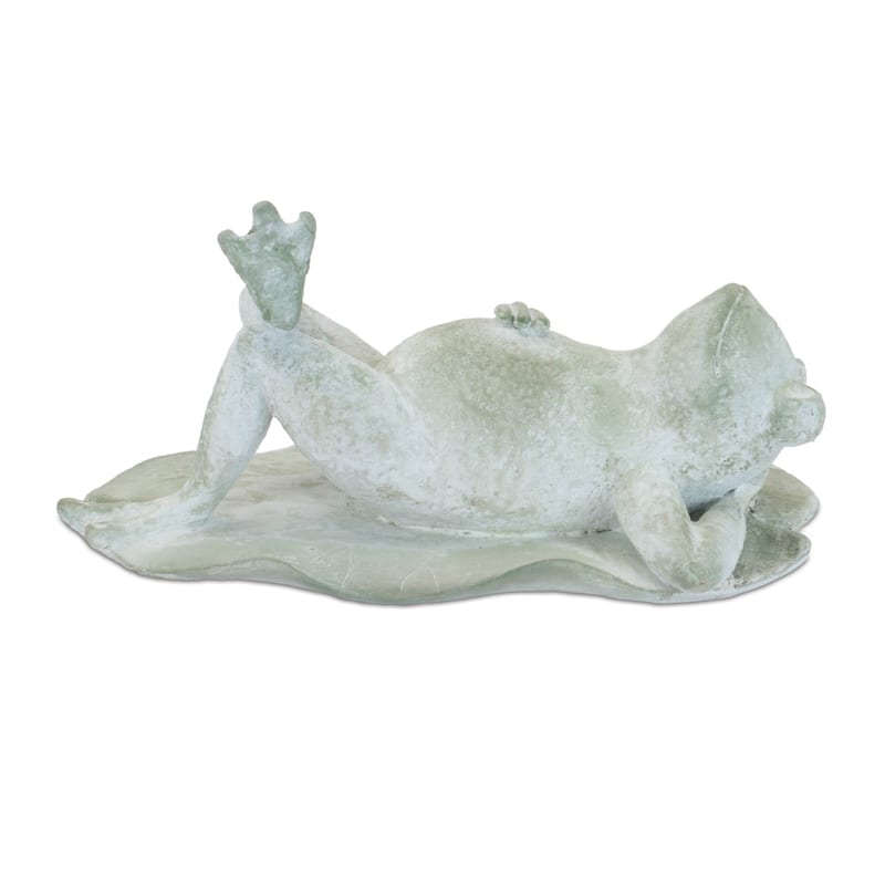 Relaxing Posed Frog Figurine - 9.5" - Set of 4