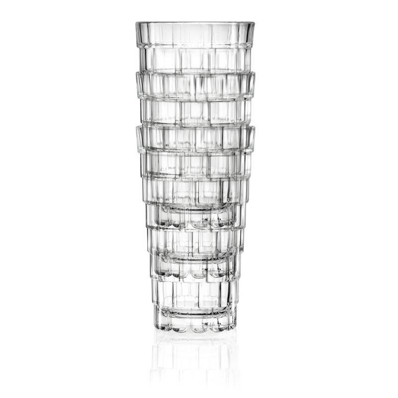 Majestic Gifts Inc. Glass Highball Tumblers - Stackable -13 Oz.-Set/6 - 5.5" x 3.2"