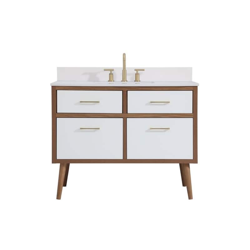 Elegant Lighting VF41042-BS Boise 42" Free Standing Single Basin