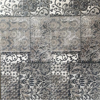 Lagos 12 x 24 Ceramic Tile for Wall & Floor in Dark Grey