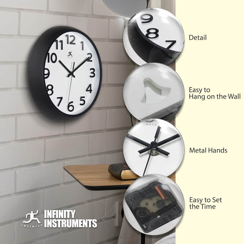 Raised Numeral Clock - 10.75 in.