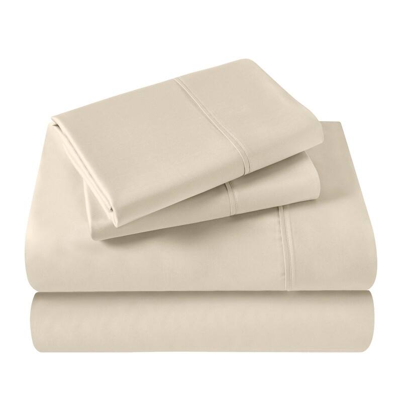 Blue Nile Mills 4 Piece Rayon From Bamboo Sheets 300 Thread Count - Solid Deep Pocket