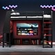 preview thumbnail 16 of 45, Wood Gaming Loft Bed with Desk, Bookcase, LED and Hanging Clothes Rack