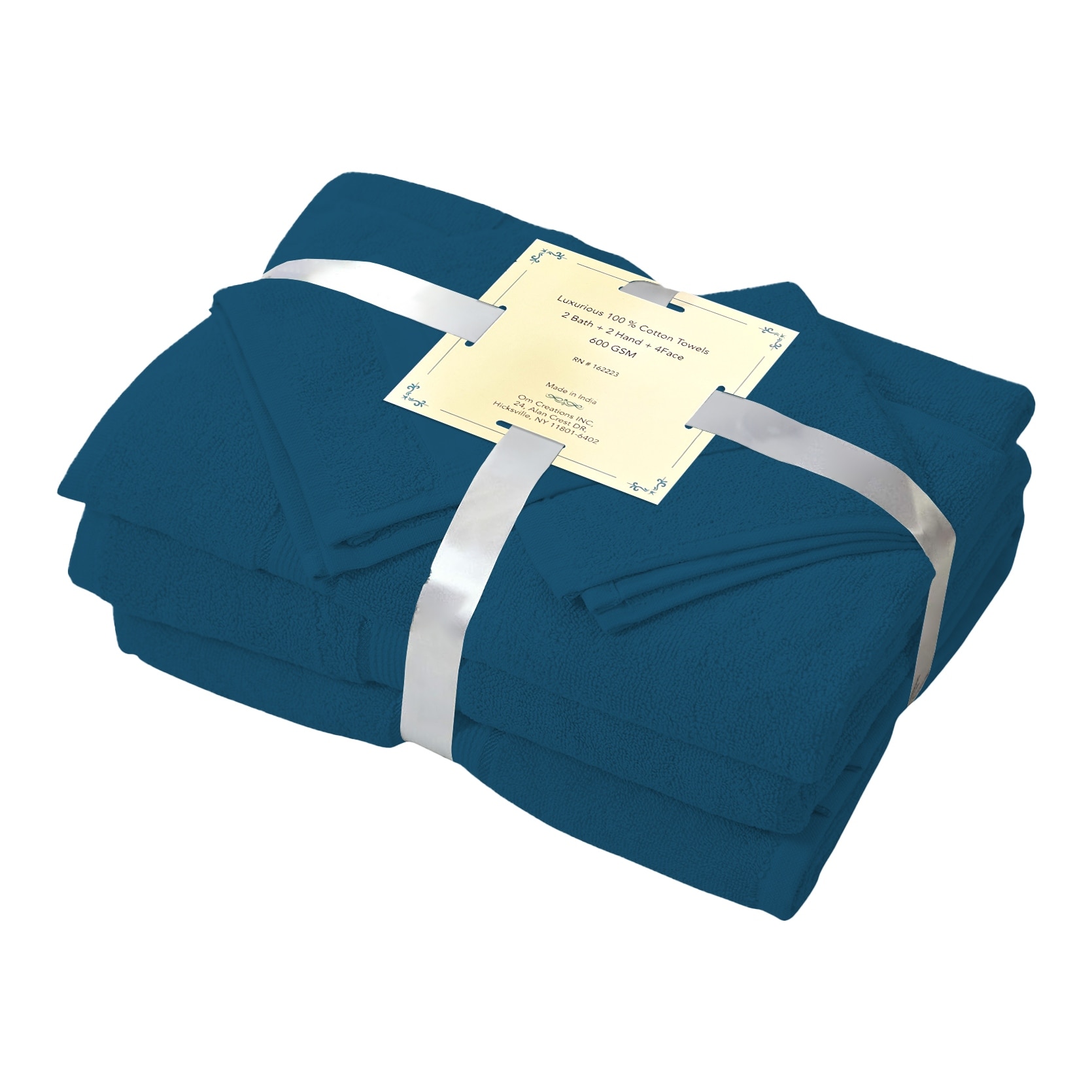 Premium Zero-Twist Cotton Bath Towels | Ultra Absorbent 8-Piece Set  -image