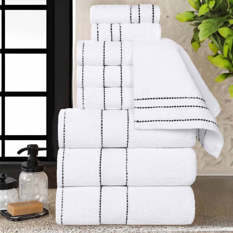 Superior Niles Cotton Ultra-Plush Absorbent 9 Piece Towel Set