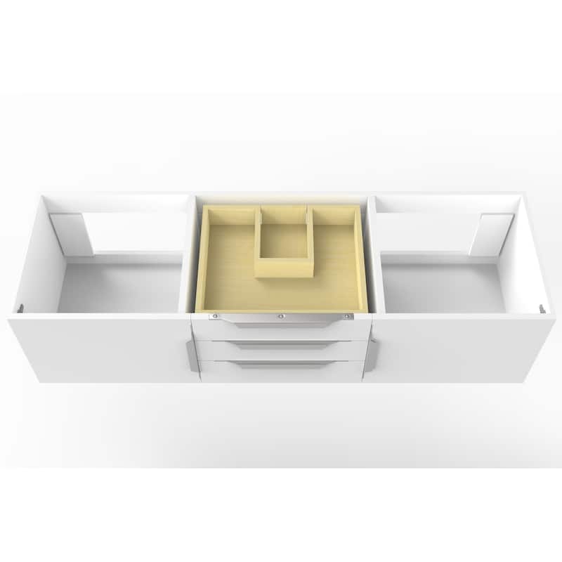 Alpine 60" Wall Mounted Bathroom Vanity (Base Only)