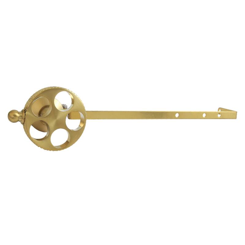 Kinston Brass Universal Front or Side Mount Toilet Tank Lever with Knurled Handle - Brushed Brass