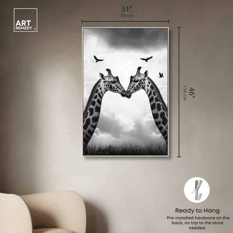 Giants in Love II Canvas by Art Remedy