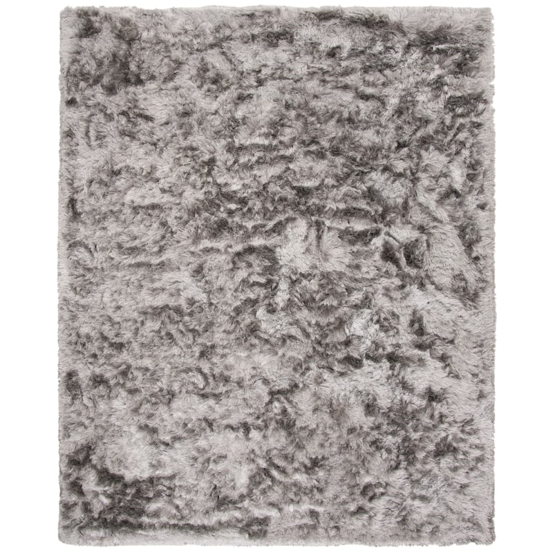 SAFAVIEH Handmade Ocean Shag Lyse Glam 2.5-inch Thick Rug - 11' x 15' - Silver