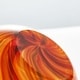 preview thumbnail 4 of 4, Luxury Lane Hand Blown Red Orange Abstract Art Glass Cane Sculpture - 10