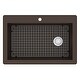 preview thumbnail 34 of 86, Karran Drop-In Quartz 33 in. 1-Hole Single Bowl Kitchen Sink Kit
