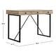 preview thumbnail 14 of 21, SAFAVIEH Hilton 21.65-Inch Metal drawer Desk, Rustic Brown and Black