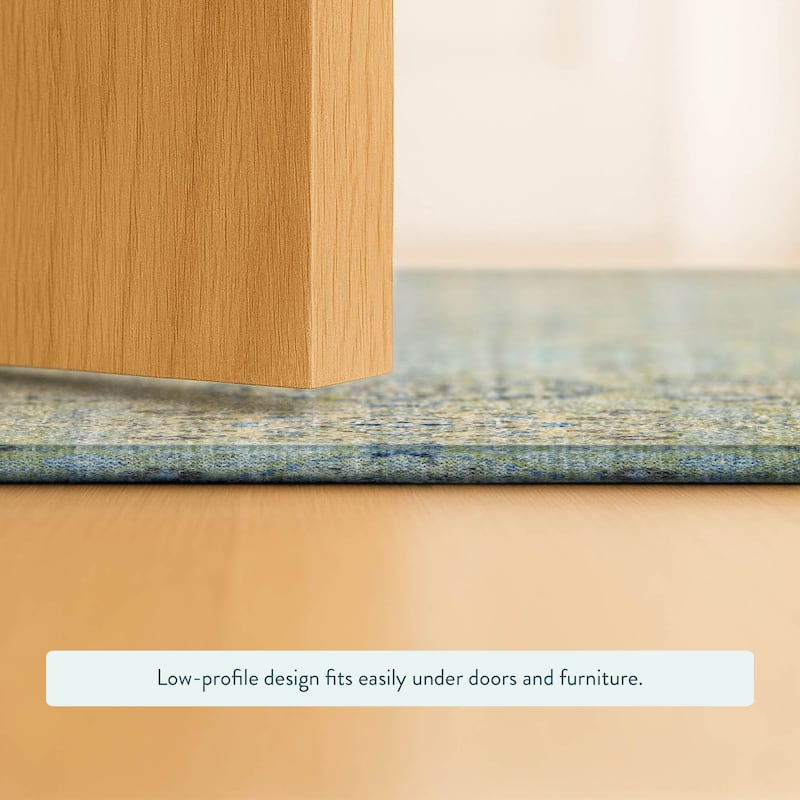 Machine Washable Indoor/ Outdoor Boho Panel Chantille Rug